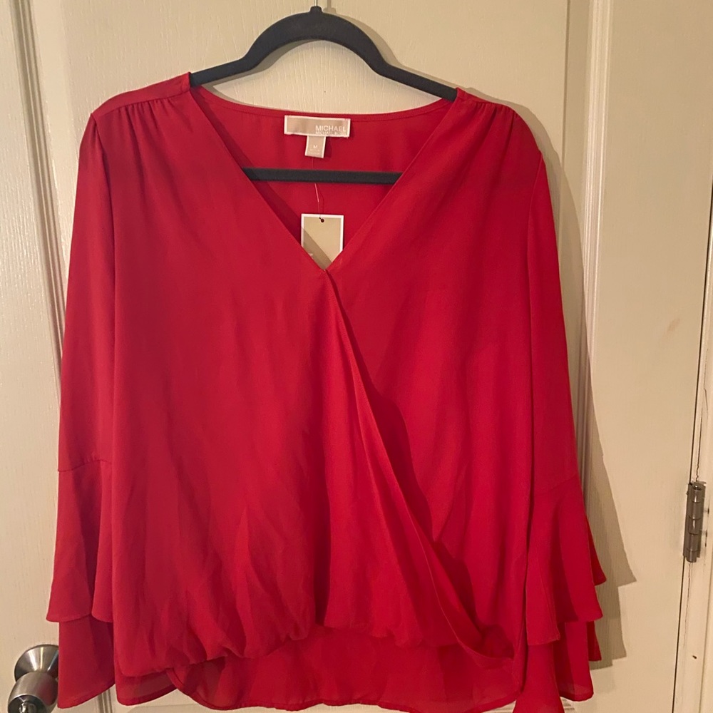 Hot pink blouse